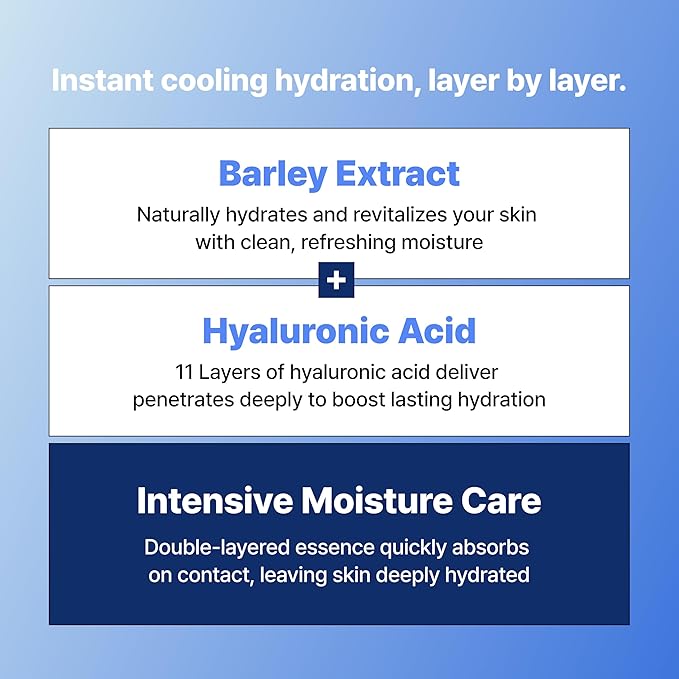 PODL Barley Hyaluronic Frozen40 Essence Toner Pads(70p) | Freeze-Dried Technology for Instant Cooling Hydration & Calming | Dual-Sided Toner Pads for Soft Exfoliating & Smooth Skin | Korean Skin Care