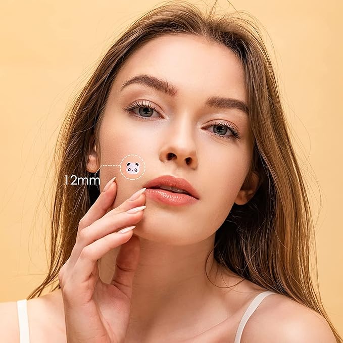 AUSLKA Panda Pimple Patches - 300 Patches, Hydrocolloid Spot Dots - Blemishes Patch - Facial Skin Care, For Zits, Blemishes, & Breakouts