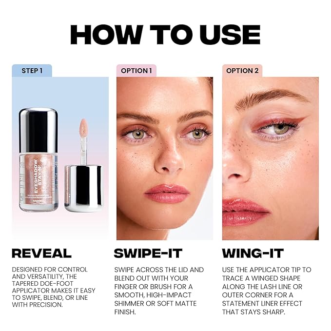 Sacheu Liquid Eyeshadow STAY-N Longwear Eye Makeup — Buildable Highly Pigmented & Blendable Eye Shadow Cream in Matte & Shimmer Finishes, Espress Yo Self