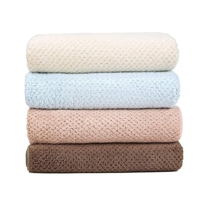 Laojbaba Microfiber Hair Towel Quick Dry Hair Towel Hair Drying Towels Suitable for All Kinds of Hair Ultra Absorbent Long and Thick Hair 19X39inch Blue (1pcs)