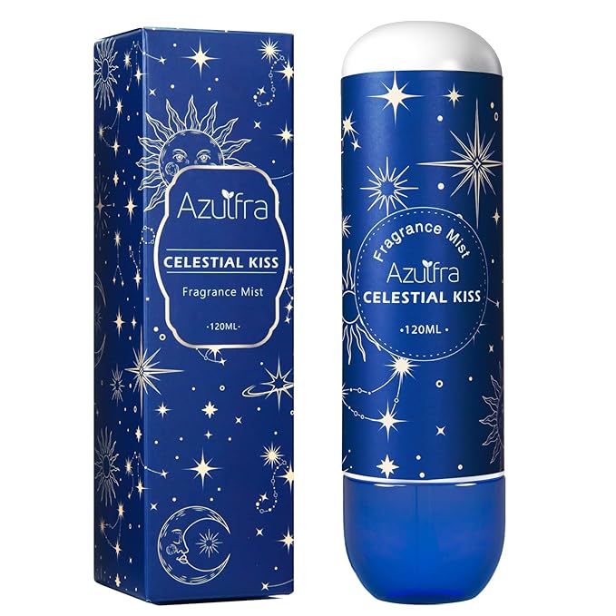 Azulfra Body Spray for Wowen Celestial Kiss, Hair & Body Fragrance Mist, Notes of Jasmine, Raspberry, 4 fl.oz