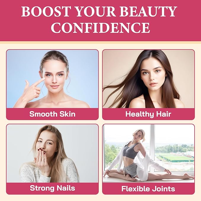 Collagen Gummies for Women, Hydrolyzed Collagen Peptides Type I, II, III, V, X, 0 Sugar, Collagen Gummies for Skin, Wrinkles, Hair, Nails, Digestive, Immune Health, 180 Collagen for Women Gummies
