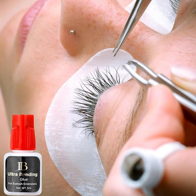 IB Ibeauty Ultra Bonding Glue Fast Drying Time 2-4S Lasting Time 5Weeks Black Eyelash Extensions Original Extra Strong Adhesive Professional Salon Use