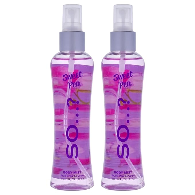 Sweet Pea Body Mist by So…? for Women - 3.5 oz Body Mist - Pack of 2