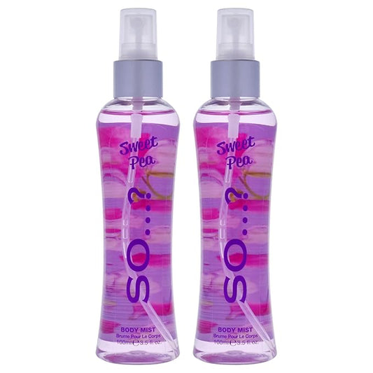 Sweet Pea Body Mist by So…? for Women - 3.5 oz Body Mist - Pack of 2
