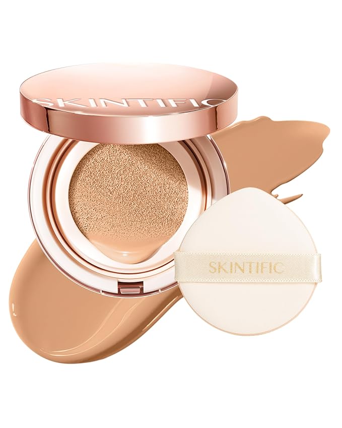 Full Coverage Cushion Foundation #29C Taupe Beige| Satin Glow Finish, Oil-Control & Waterproof, Buildable Tattoo Cover Cushion for All Skin Types