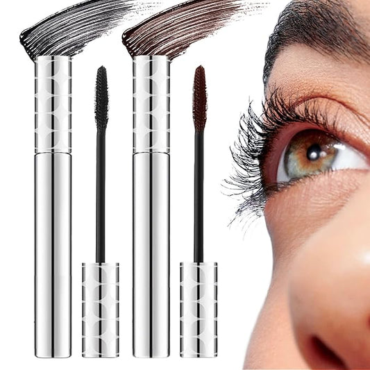 Mascara for Older Women 60 Plus, 2025 New Mascara Volume and Length for Mature Women with Thinning Lashes, Non Clumping Waterproof Long Wear (2PC Mix)