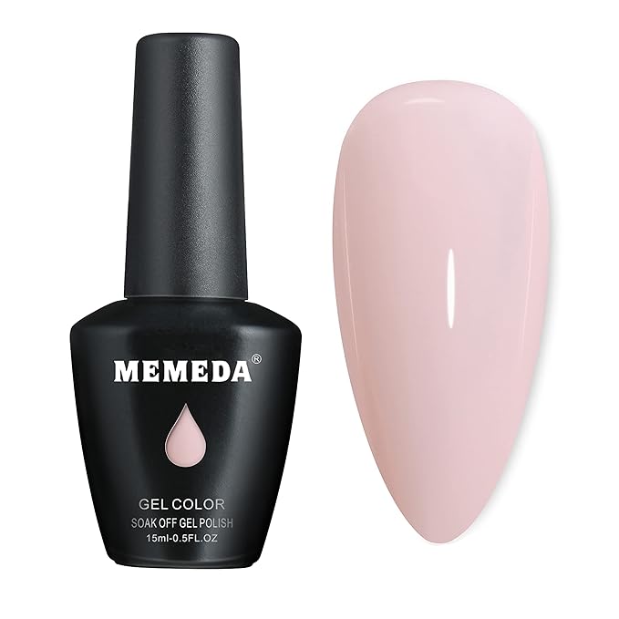 MEMEDA Gel Nail Polish, Neutral Gel Polish, Nude Gel Polish, 0.5 fl oz