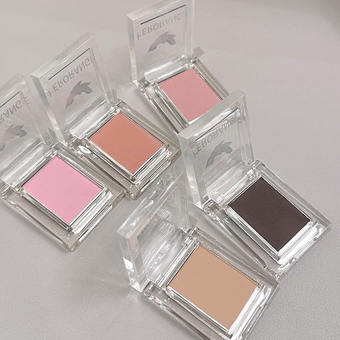 Erinde Single Matte Eyeshadow Palette, Velvet Eye Shadow Compact Powder Natural Makeup, Long-Lasting Eye Makeup, Ultra-Blendable, Pigmented Color, Vegan Formula, H13 Sandstone