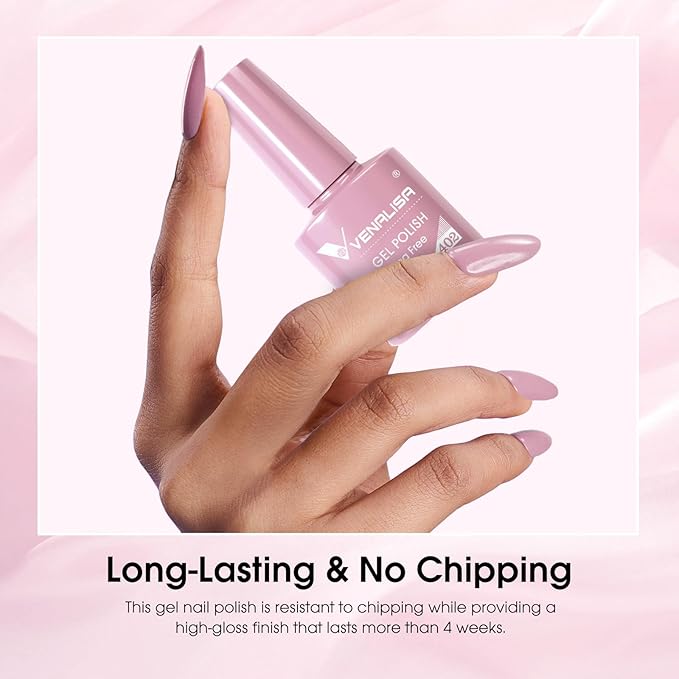 VENALISA Pink Gel Nail Polish 1 Pcs Nude Pink Color Gel Polish Soak Off UV Gel DIY at Home Manicure Salon Nail Art For Girls Women