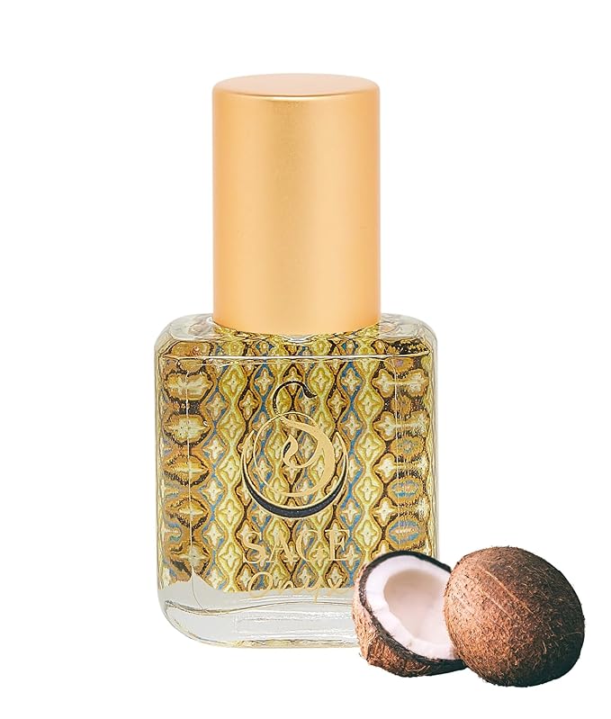 The Sage Lifestyle Onyx Roll On, Oil, Extract, Vanilla Perfume, Amber Oil, Sandalwood, Vanilla Musk, Coconut, Perfume for Women, Long Lasting, Gourmand Fragrance, Artisan, 1/4 oz, Travel Size Parfum