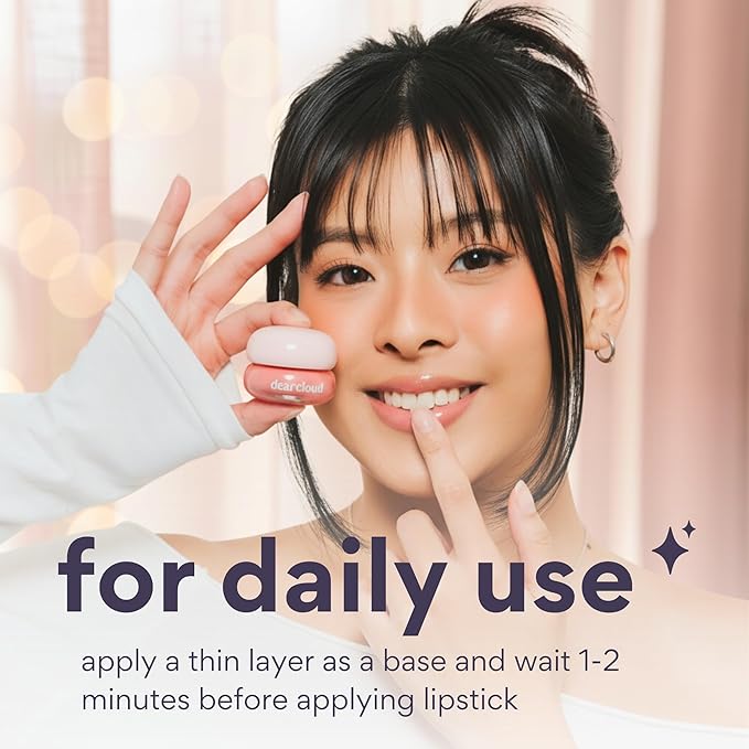 dearcloud Dewy Lip Jam – Hydrating Lip Balm & Gloss with Vitamin E, Korean Skincare (Guava)