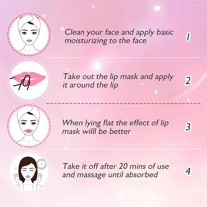 Adofect 30 Pcs Collagen Crystal Lip Masks, Moisturizing & Hydrating Lip Mask Set for Dark Lips Treatment, Smoothing lip Lines Reduce Wrinkles Dryness, Valentine's Day Gifts, Bulk Lip Masks