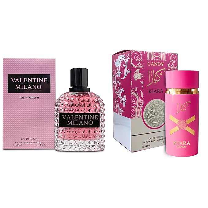 AFLUXE Women's Perfume Combo Set Milano Women&KA Floral Fruity Fragrance Eau De Parfum Elegant 100ml Bottle Natural Spray Each for Daily Used