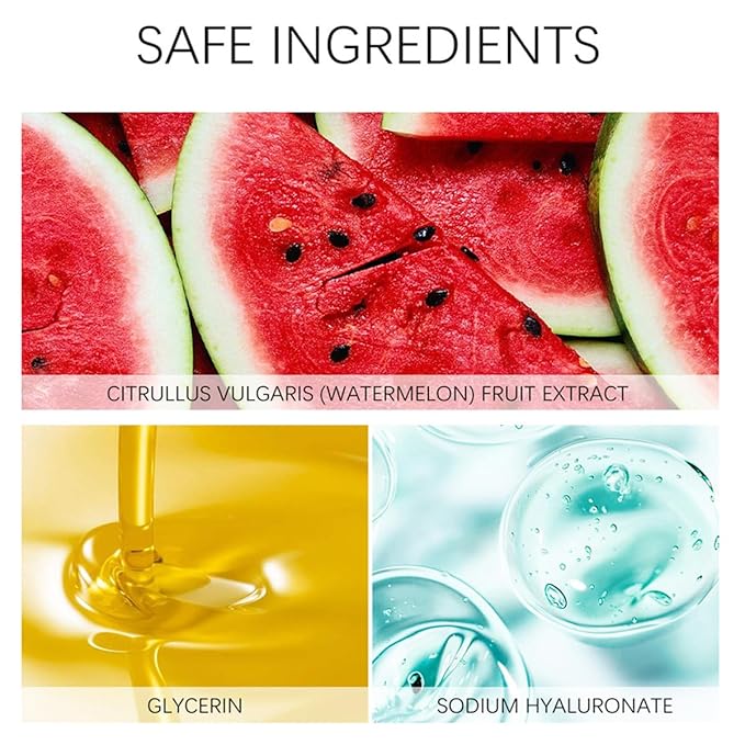 Watermelon Niacinamide Facial Serum,Pore Minimizer & Niacinamide Glow Serum,Makeup Primer,Lightweight Facial Serum & Priming Liquid Highlighter(60ml)