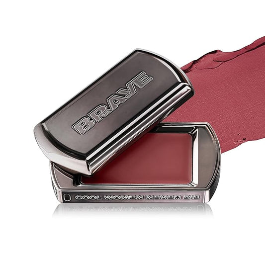 BRAYE LIPSLEEK BLUR | Blush for Cheeks & Lips, Korean Makeup Blush, Cool Lip and Cheek Balm, Vegan Cream, Lightweight w/Blendable & Buildable Makeup, Natural Look 07 LOWKEY 0.08oz