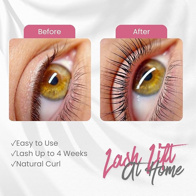 Libeauty Lash Lift Kit, Eyelash Perm with Open Eyes, Upgrade Brow Lamination and Eyelash Lifting 2-in-1 Kit, Lash Lift Glue Balm Inclueded, Easy to Use, Detailed Instruction