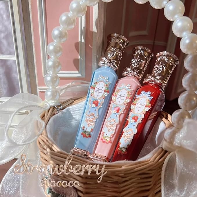 Flower Knows Strawberry Rococo Cloud Lip Cream,Long Lasting Burgundy Matte Lipstick,Hydrating Lip Stain,Transfer & Smudge Proof Velvet Liquid Lipstick for Girls&Women,0.12 Fl Oz(S08 Velvet Redwood)