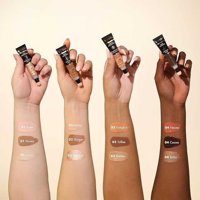Milani Conceal + Perfect Liquid Highlighter for Added Glow, Face Lift Collection - Lunar