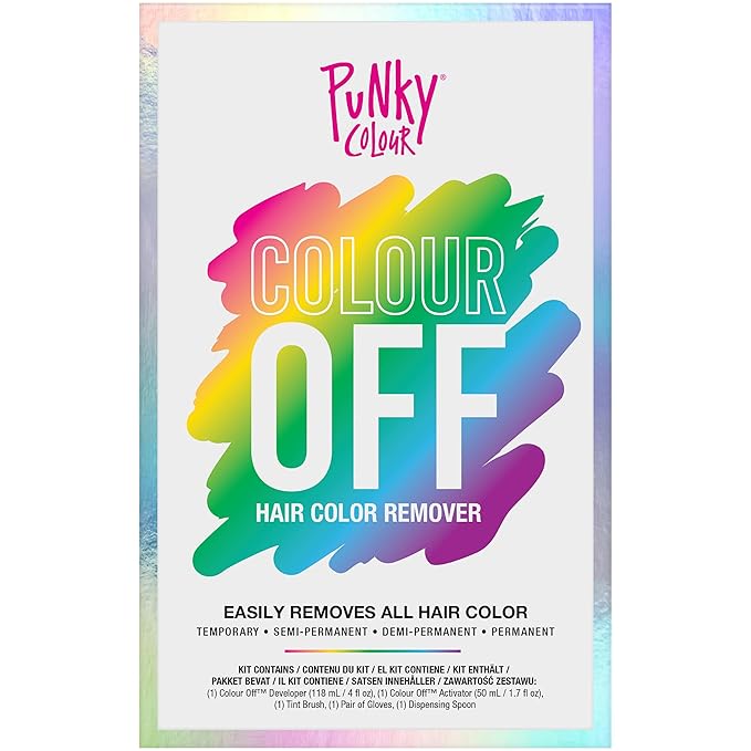 Punky Colour Off Hair Color Remover Kit - Hair Dye Remover, Safely Removes Semi Permanent Dye, and Permanent Colors, Color Removers for Dyed Hairs