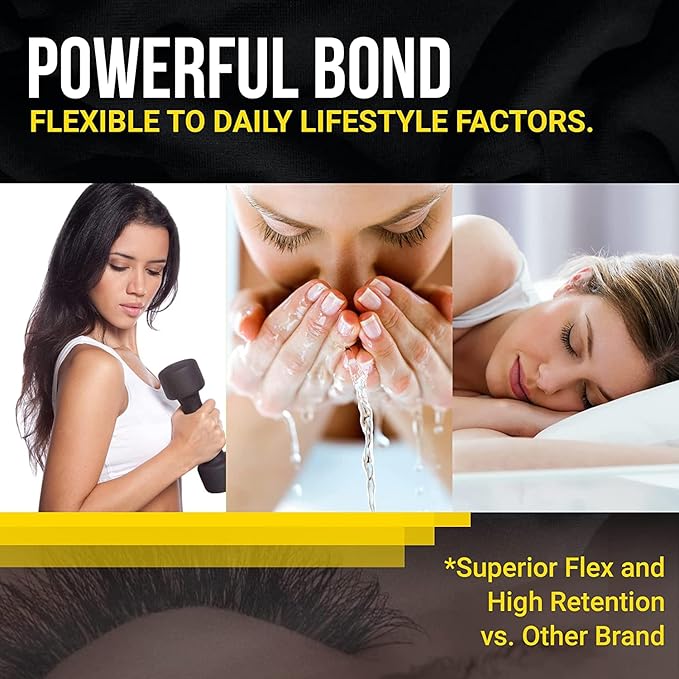 IB Beauty Pro Volume Glue for Eyelash Extensions 1s Fast Drying IB Gold Cap False Eyelash Glue Professional Adhesive Makeup Tools Professional Salon Use 5ml by Lava