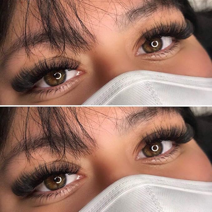 Volume Lash Extensions 8~20mm Length Easy Fan Lashes 0.05mm 0.07mm Self Fanning Eyelash Extensions 2D~10D C D DD Curl Easy Volume Fan Lashes (0.07-D, 10mm)
