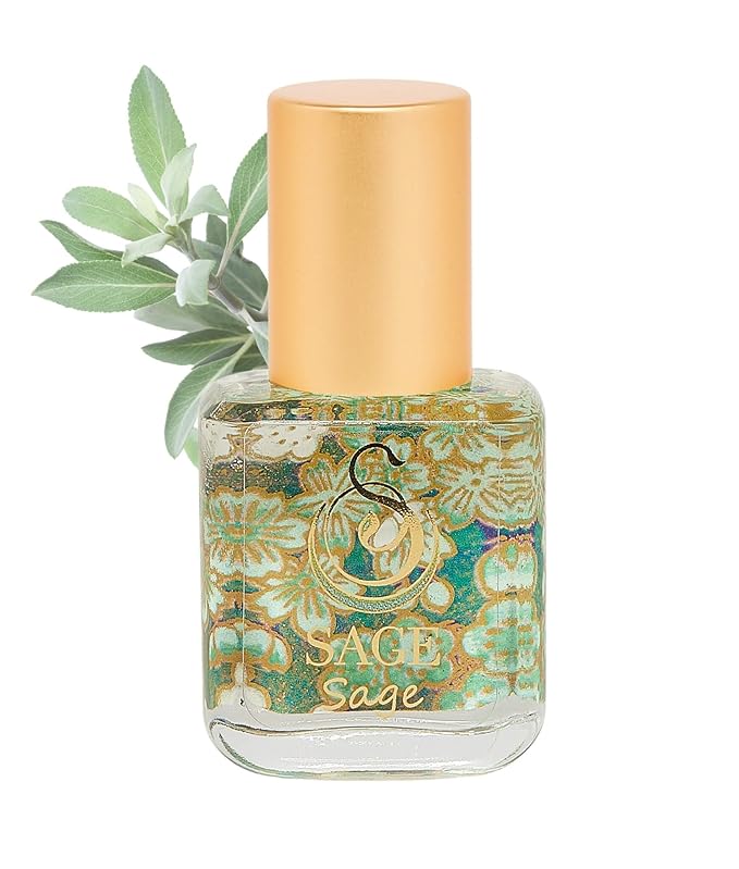 The Sage Lifestyle Sage Roll On, Oil, Extract, Cucumber, White Sage, Tonka Bean, Sweet Pea, Egyptian Musk, Perfume for Women, Fresh Clean Fragrance, Parfum, 1/4 oz, Travel Size, Mini Perfume for Women
