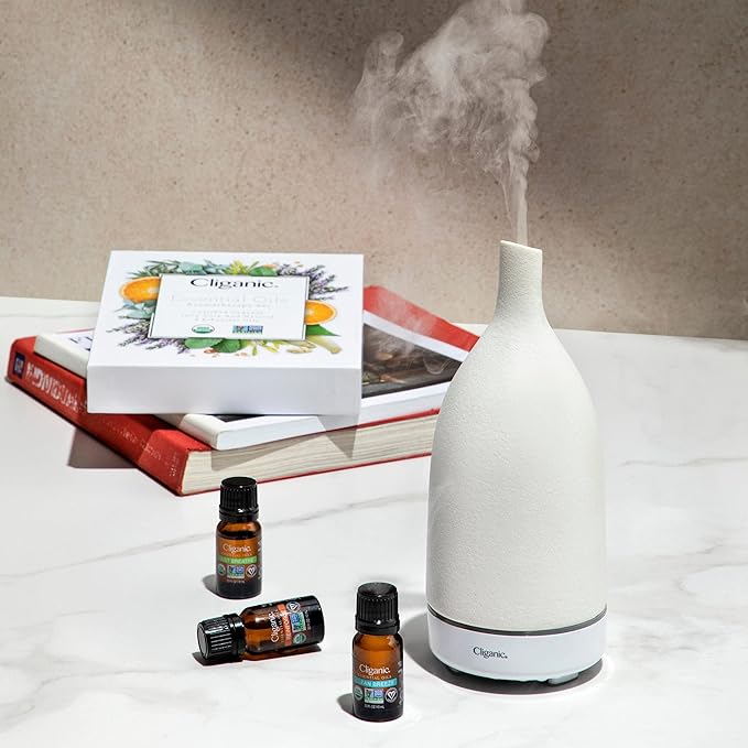 Cliganic USDA Organic Spearmint Essential Oil, 100% Pure Natural Undiluted, for Aromatherapy (10ml) | Non-GMO Verified (Packaging May Vary)