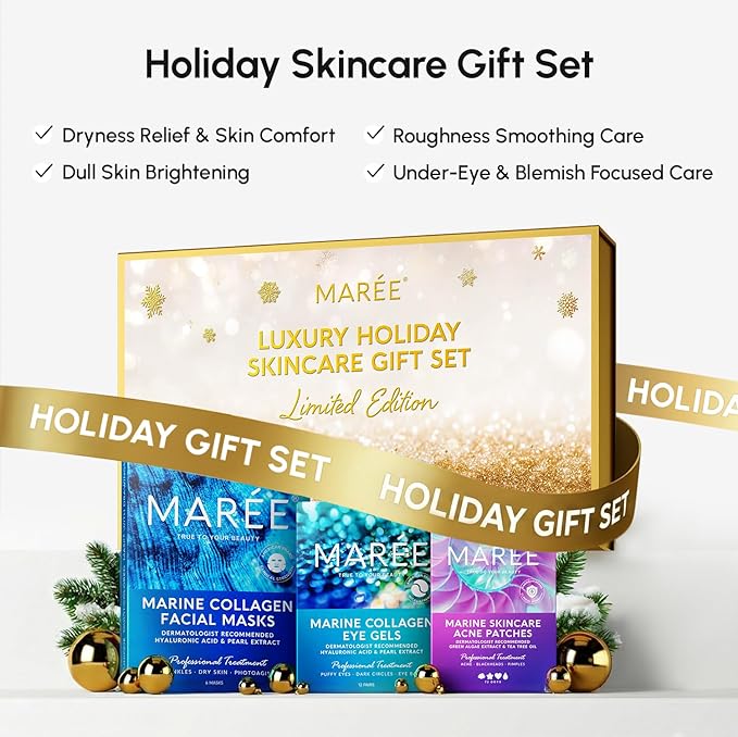 MAREE Glycolic Acid Pads – 200 Toner Pads for Face Cleansing – Facial Exfoliating Pad with Tea Tree Oil, Salicylic Acid & Vitamins E, B3, B5 – Acne Clearing Face Pad, Skin Pore Resurfacing & Radiance