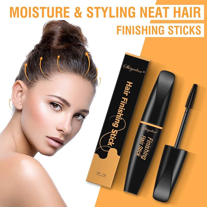 SUOFEIYA Hair Finishing Stick for Women, Natural Ingredients, Frizz Control, Hair Mascara for Flyaway - Hair Gel for All Hair Types, 0.53 Fl Oz