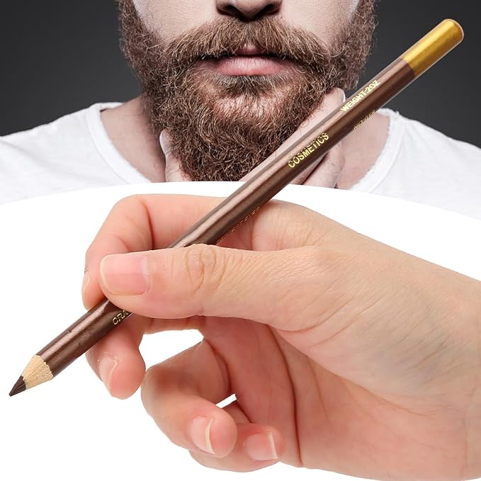 Beard Pencil Filler - Professional Beard Care Kit with Shaping Tool for Styling and Liner (light brown)