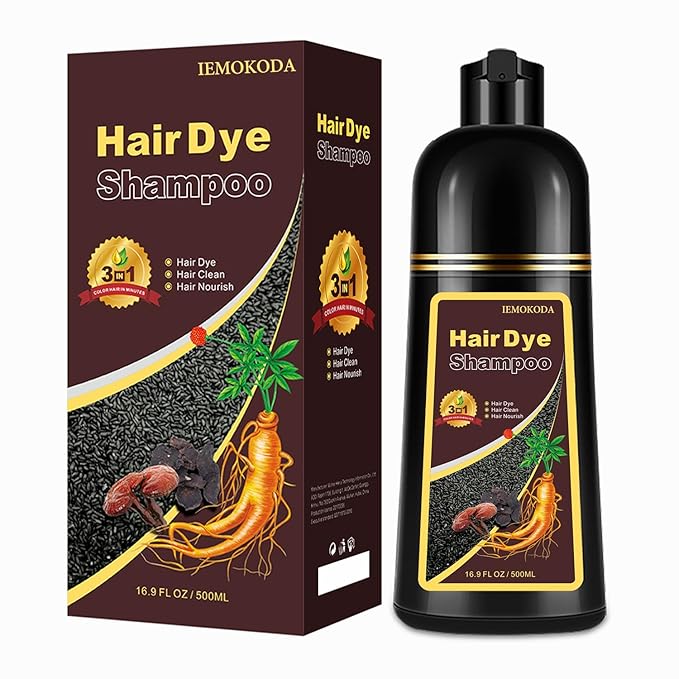 Agthyuve Hair Dye Shampoo 3 in 1, Coffee Hair Dye 16.9 FL Oz, Hair Shampoo, Semi-Permanent Hair Color Shampoo, Lasts 30 Days (Coffee)