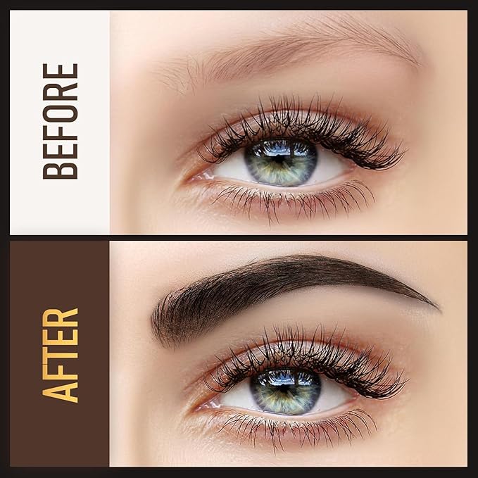 Eyebrow Pen, Soleira Waterproof Eyebrow Pencil with 4 Tip Microblading Eyebrow Pen and Dual-ended Eyebrows Brush, for Natural-Looking Brows, Long-Lasting, Blonde