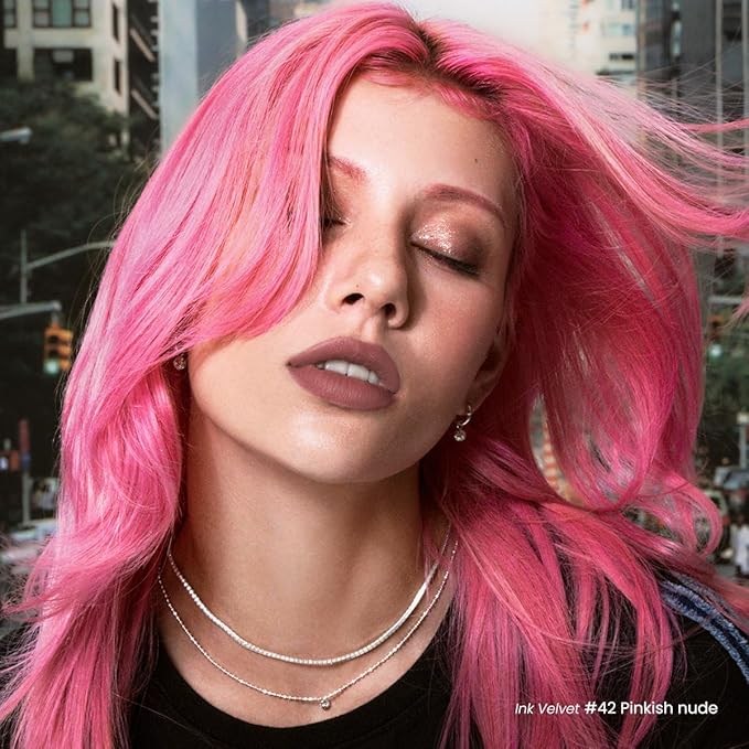 Peripera Ink the Velvet Lip Tint - High Pigment Color, Longwear, Weightless, Gluten-Free, Paraben-Free (042 PINKISH NUDE)