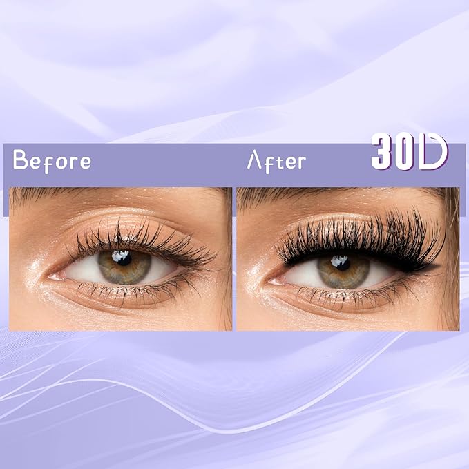 THINK SHOW Lash Clusters Kit 30D 9-16mm 280pcs Wispy Lash Clusters Kit with Bond and Seal,Tweezers,Remover Natural Cluster Eyelash Extensions for Beginners(30D)