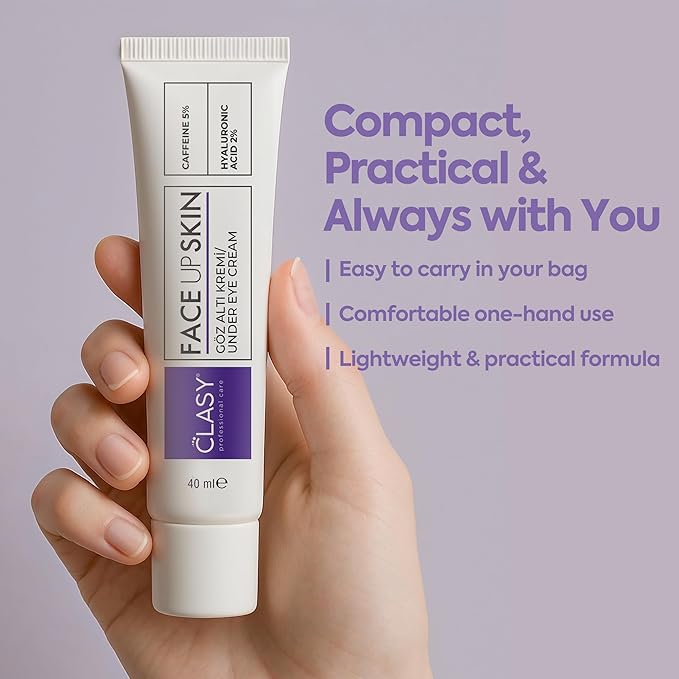 Under Eye Cream for Dark Circles and Puffiness – 5% Caffeine + 2% Hyaluronic Acid – Eye Brightening Cream for Wrinkles, Bags, Fine Lines – Korean Eye Cream for Women
