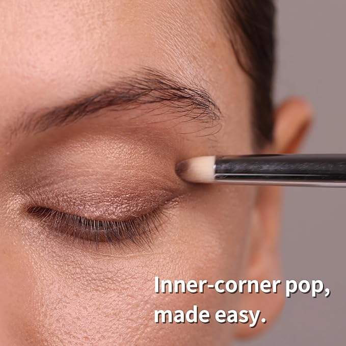 Small Eyeshadow Brush, Soft Firm Pencil Brush with Precise Point, Delicate Areas Eye Shadow Applicator for Inner Eye & Different Eye Shape (197 Micro Pencil)