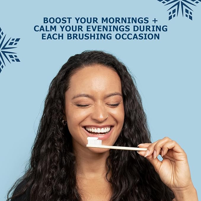 Snow Infusions Whitening Toothpaste, Advanced Morning Formula with Hydroxyapatite, CoQ10, Vitamins B12 and B6 for Energy Boost, Teeth Whitening Toothpaste - Advanced