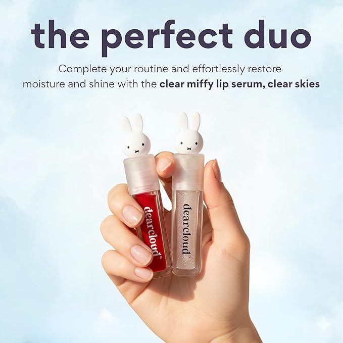 dearcloud Miffy Lip Serum Jelly - Dear Bun Tinted Gloss for Hydration & Shine (Dear Bun)