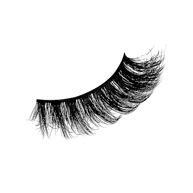 Pooplunch False Eyelash Volume Cat Eye Lashes D Curly Fluffy Lashes Wispy 8D Natural Soft Faux Mink Fake Eyelash Strips 7 Pairs Pack