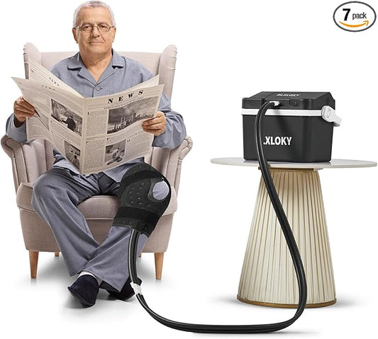 RLXLOKY Basic 1.0 Cold Therapy Unit, Ice Machine for Knee After Surgery,Cold Therapy Machine for Knee Replacement，Cold Therapy System with Knee/Joint Ice Pack