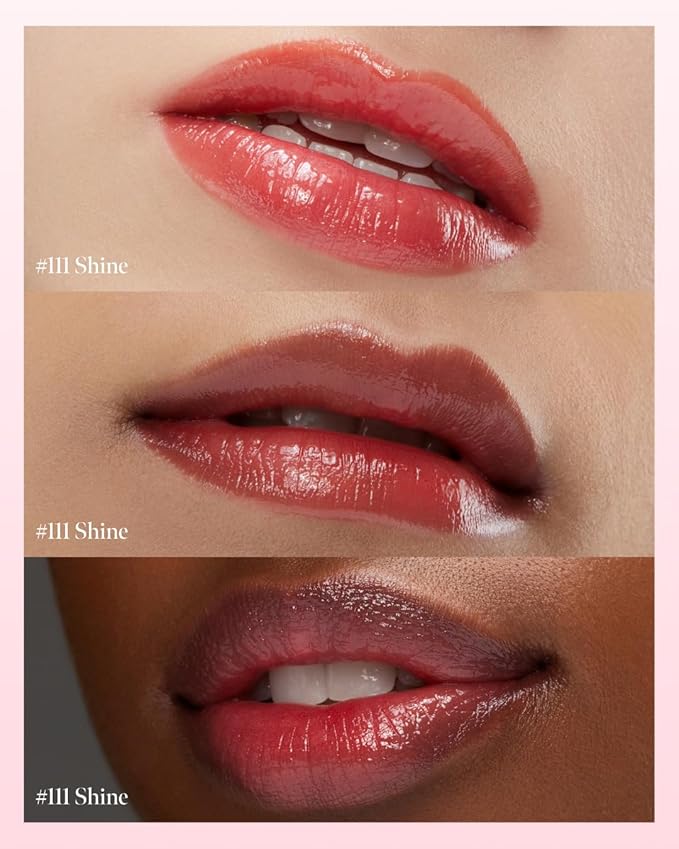 Glow Lock Jelly Tint 111 Shine, Hydrating Water Glow Lip Stain, Non-Sticky Juicy Gloss, Long Lasting Glass Shine & Dewy Finish, Lightweight Moisturizing Lip Care, Korean Makeup