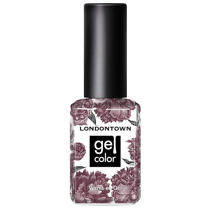 LONDONTOWN UV/LED Gel Nail Polish - Long Lasting, Chip Resistant High Shine Color - Glossy Mauve Purple, Darjeeling, 12ml/.40fl oz