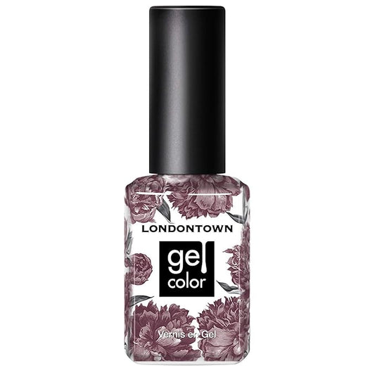 LONDONTOWN UV/LED Gel Nail Polish - Long Lasting, Chip Resistant High Shine Color - Glossy Mauve Purple, Darjeeling, 12ml/.40fl oz
