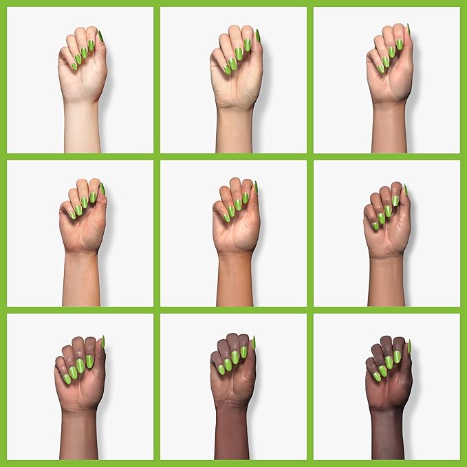 Double Rhythm 15ML Gel Nail Polish Pure Sheer Same Color Same Bottle Soak Off Gel Polish Art Manicure Salon DIY at Home for Women (Light Green-A1068)
