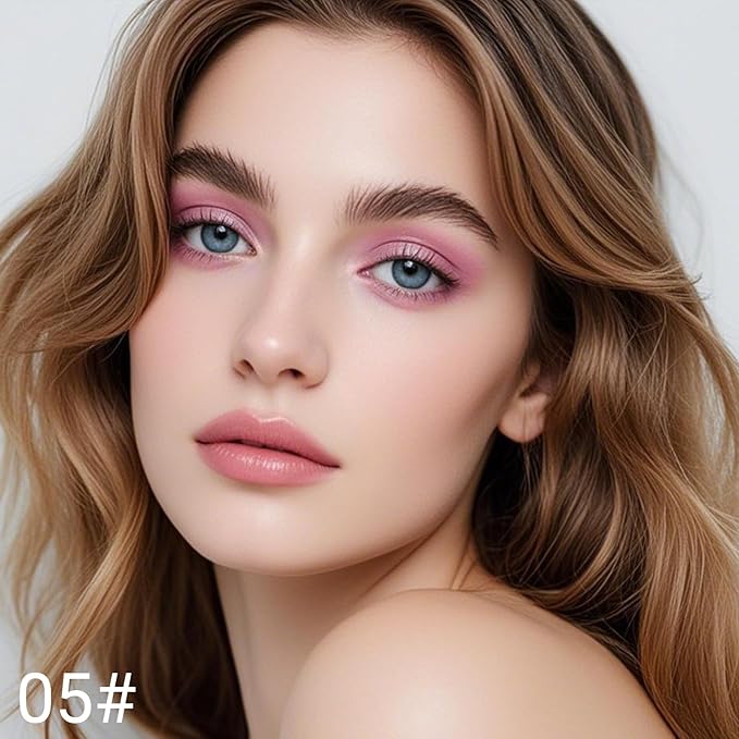 Erinde Waterproof Cream Eyeshadow Stick, Bright Pink Matte Eye Shadow Sticks, Cream to Powder Eyeshadow Crayon, Buildable & Blendable Long-Lasting Eye Shadow Stick, Vegan & Cruelty-Free, 05