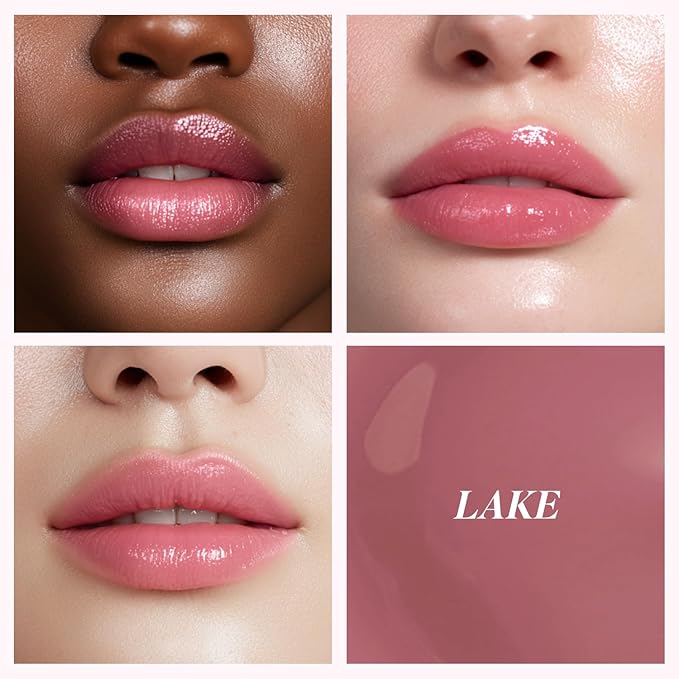 INGA Water Glow Lip Tint | Hydrating, Glossy Korean Lip Tint with Sheer Color & Glass-Like Shine | Long-Lasting, Non-Sticky Korean Lip Stain (LAKE)