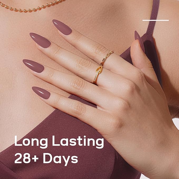 JODSONE Nude Brown Gel Nail Polish 10ml Gel Polish Chocolate Milk Nail Color Long-Lasting Chip-Resistant Professional Finish Easy to Apply Need U V Lamp Curing