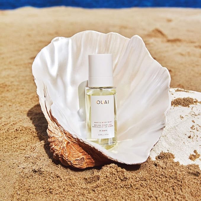 OUAI St. Barts Hair and Body Mist - Tropical-Scented Hair Perfume and Body Spray - Notes of Dragonfruit, Orange Blossom, Tuberose & Musk (3.3 Fl Oz)