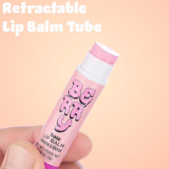 10pc Fruity Lip Balm Collection - Hydrating Lip Balms Infused w/Fresh Fruity Flavors - Vitamin Enriched Nourishing Lip Balm Set
